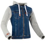 Veste jean moto segura jessy denim blue