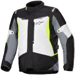 Veste moto alpinestars st - 1 waterproof gray black yellow fluo
