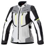 Veste moto alpinestars stella bogota' pro drystar ice gray dark gray white