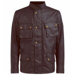 Veste moto belstaff crosby2 mahogany
