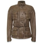 Veste moto belstaff trialmaster lady beige