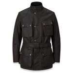 Veste moto belstaff trialmaster wax black