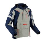 Veste moto bering austral gore - tex� marine / gris