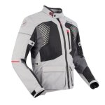 Veste moto bering bakundu gris / noir / rouge