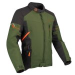 Veste moto bering cobalt kaki / noir