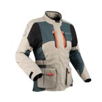 Veste moto bering lady siberia beige / gris
