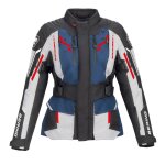 Veste moto bering lady tanaga noir / gris / bleu