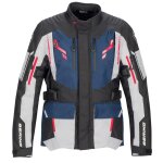 Veste moto bering tanaga noir / gris / bleu