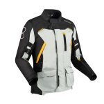 Veste moto bering zephyr noir / gris / jaune