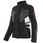 Veste moto dainese carve master 3 lady gore - tex black / ebony / lava - red