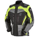 Veste moto furygan apalaches black yellow fluo