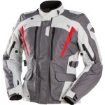 Veste moto furygan apalaches lady evo gris / pearl / rouge