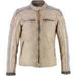 Veste moto helstons club man beige