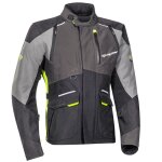 Veste moto ixon balder black grey fluo yellow