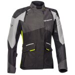 Veste moto ixon balder lady black grey fluo yellow