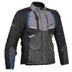 Veste moto ixon eddas grey / black / blue