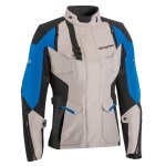 Veste moto ixon eddas lady - femme grege / bleu / noir