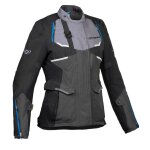 Veste moto ixon eddas lady - femme grey / black / blue