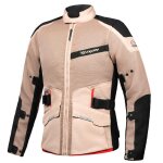 Veste moto ixon m - njord sable / noir / rouge