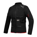 Veste moto ixon m - skeid lady noir / rouge vif