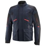 Veste moto ixon midgard bleu navy / rouge