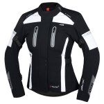 Veste moto ixs pacora - st femme noir / blanc