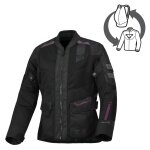 Veste moto macna travelair - femme black