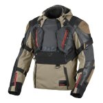 Veste moto macna tryton taupe / noir