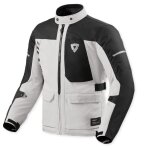 Veste moto rev it convergent h2o argent / noir
