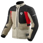 Veste moto rev it convergent h2o sable / rouge