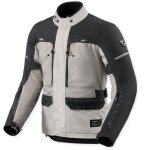 Veste moto rev it outback 5 h2o argent / noir
