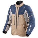 Veste moto rev it sand 5 h2o sand - blue