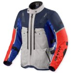 Veste moto rev it sand 5 h2o silver / blue