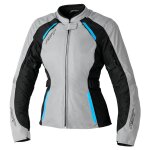 Veste moto rst ava femme gris / bleu