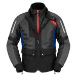 Veste moto spidi net h2out ardoise / bleu