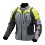 Veste moto t. ur ushuaia gris / jaune fluo