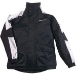 Veste de pluie bering maniwata noir / argent