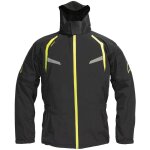 Veste de pluie dane byge noir / jaune fluo