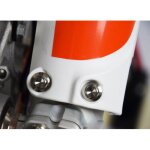 Vis protection de fourche scar titanium hex honda 6x m6 x 11 titane