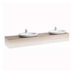 Alessi one plan de toilette 2400 perc gauche et droite - laufen h4246140976301