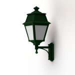 Applique avenue 2 n7 led opale vert anglais 019 - pradier 102121019