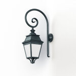 Applique avenue 3 n3 led warm patine vert de gris 008 diffuseur opale - pradier 103210008