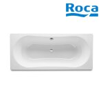 Baignoire acier maill avec fond antidrapant 1800x800 blanc duo plus - roca a221670000