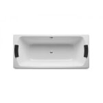 Baignoire acier Émaillée avec fond antidérapant 1800x800 blanc lun - roca a221270000 Baignoire acier Émaillée avec fond antidérapant 1800x800 blanc lun - roca a221270000