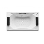 Baignoire balno rectangulaire biplace  encastrer 1900x1100 blanc be cool - roca a248052001