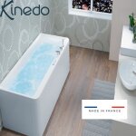 Baignoire balno samba 170x70 cm tte  gauche sensation air pool - kinedo bsli170bgsap1