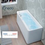 Baignoire balno samba mat 170x70 cm tte  droite sensation air pool - kinedo bsli170mdsap1