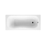 Baignoire fonte maille avec fond antidrapant 1600x700 blanc malibu - roca a233460000