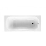 Baignoire en fonte maille avec fond antidrapant et pieds 1500x750 blanc malibu - roca a231580000