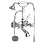 Bain / douche chambord + accessoires metal brosse - cristina ondyna ch10277